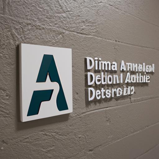 The American Dental Association (ADA) logo displayed at a dental clinic.