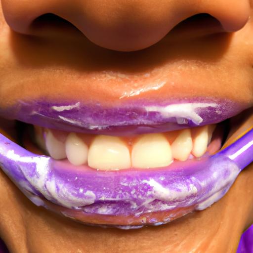Experience the advantages of violet purple toothpaste