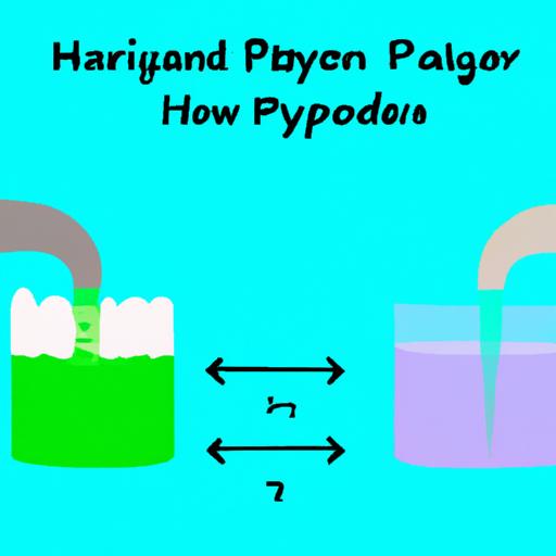 Chemical reaction between hydrogen peroxide and potassium iodide