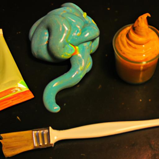 Spooky Halloween decorations using oozing pumpkin elephant toothpaste