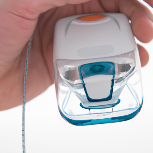 The Panasonic Cordless Dental Water Flosser's sleek and ergonomic design ensures effortless usage.