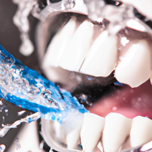 Water flosser effectively removes plaque and debris between teeth.