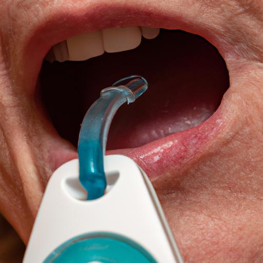Using the Waterpik Water Flosser for effective oral hygiene.