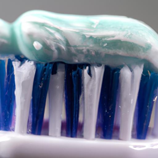 Experience the unique texture of 5000 ppm fluoride toothpaste as it spreads effortlessly on your toothbrush.