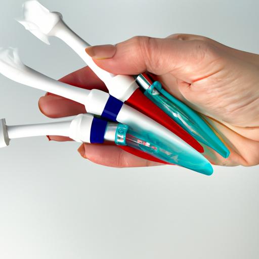 Choosing the right replacement tips for your Waterpik water flosser, demonstrated by a hand holding various tips compatible with different models.