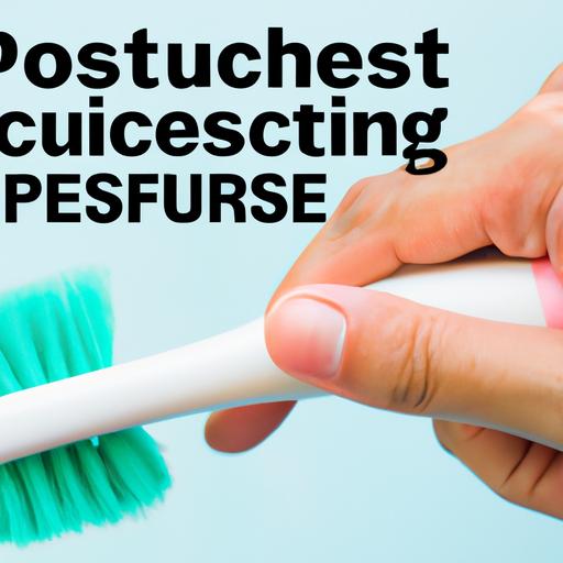 Proper brushing technique with gentle pressure