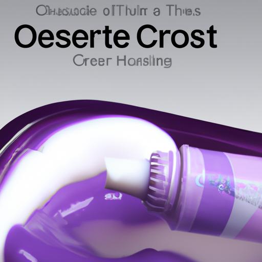 Preventing tooth decay with Crest's purple toothpaste