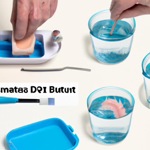 Proper usage of a denture cleaning kit