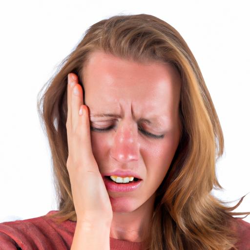 Individual experiencing headache symptoms after wisdom tooth extraction