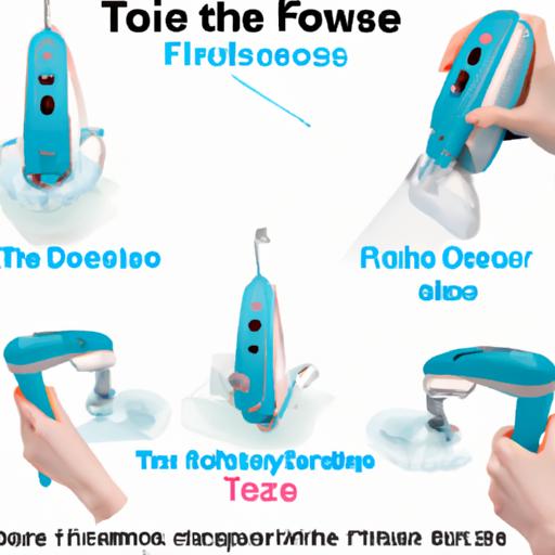 Proper technique for effective use of the JT-450E cordless water flosser tips