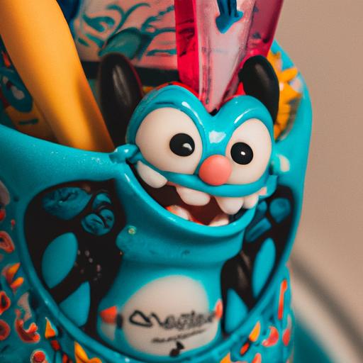 The Lilo and Stitch toothbrush holder is a colorful and detailed bathroom accessory.