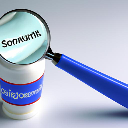 A magnifying glass examining a tube of Sensodyne toothpaste, debunking the claims of toxicity.