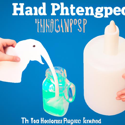 Pouring hydrogen peroxide into a plastic bottle while preparing Elephant Toothpaste at home.