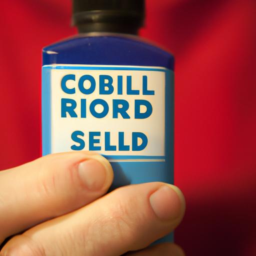 Mouthwash bottle labeled 'Cold Sore Relief'