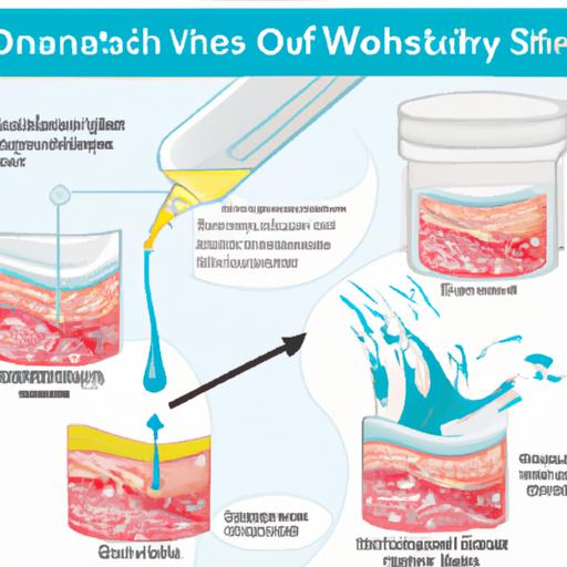 Scientific illustration demonstrating the effectiveness of mouthwash in reducing swelling after orthognathic surgery