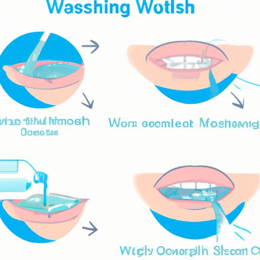 Step-by-step guide on using mouthwash for swelling reduction