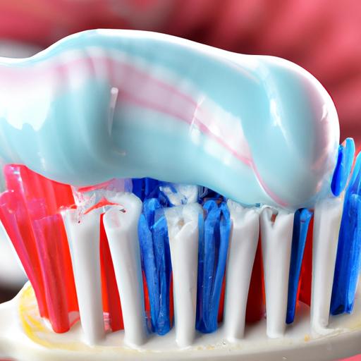 Brushing sensitive teeth with Sensodyne toothpaste