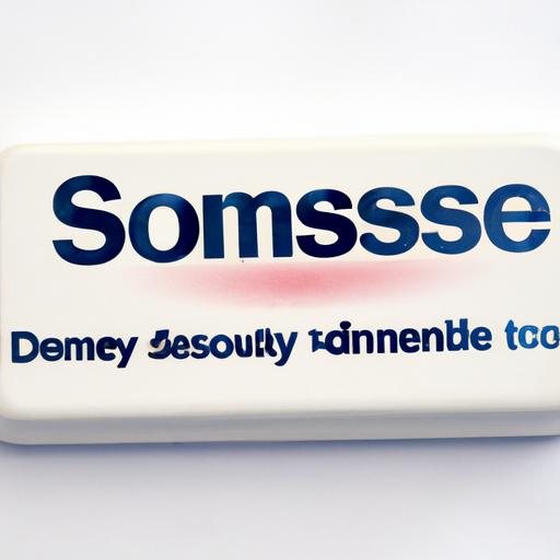 Sensodyne toothpaste tablets in their compact form.