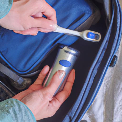 Traveling made easy with the Philips Sonicare toothbrush - compact and convenient.