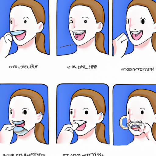 Step-by-step guide on using a 5 minute teeth whitening kit.