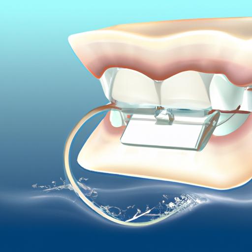 Water dental flosser effectively cleaning between teeth